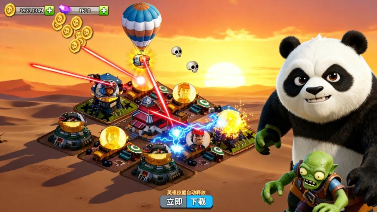 精彩截图-向僵尸轰炸2026官方新版