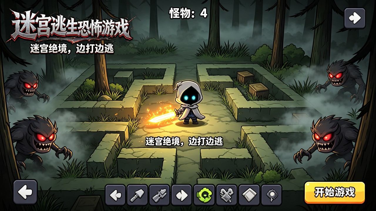 迷宫逃生恐怖游戏 截图 1