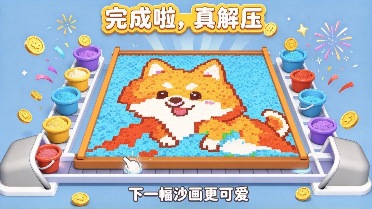 精彩截图-沙画消除通关2026官方新版