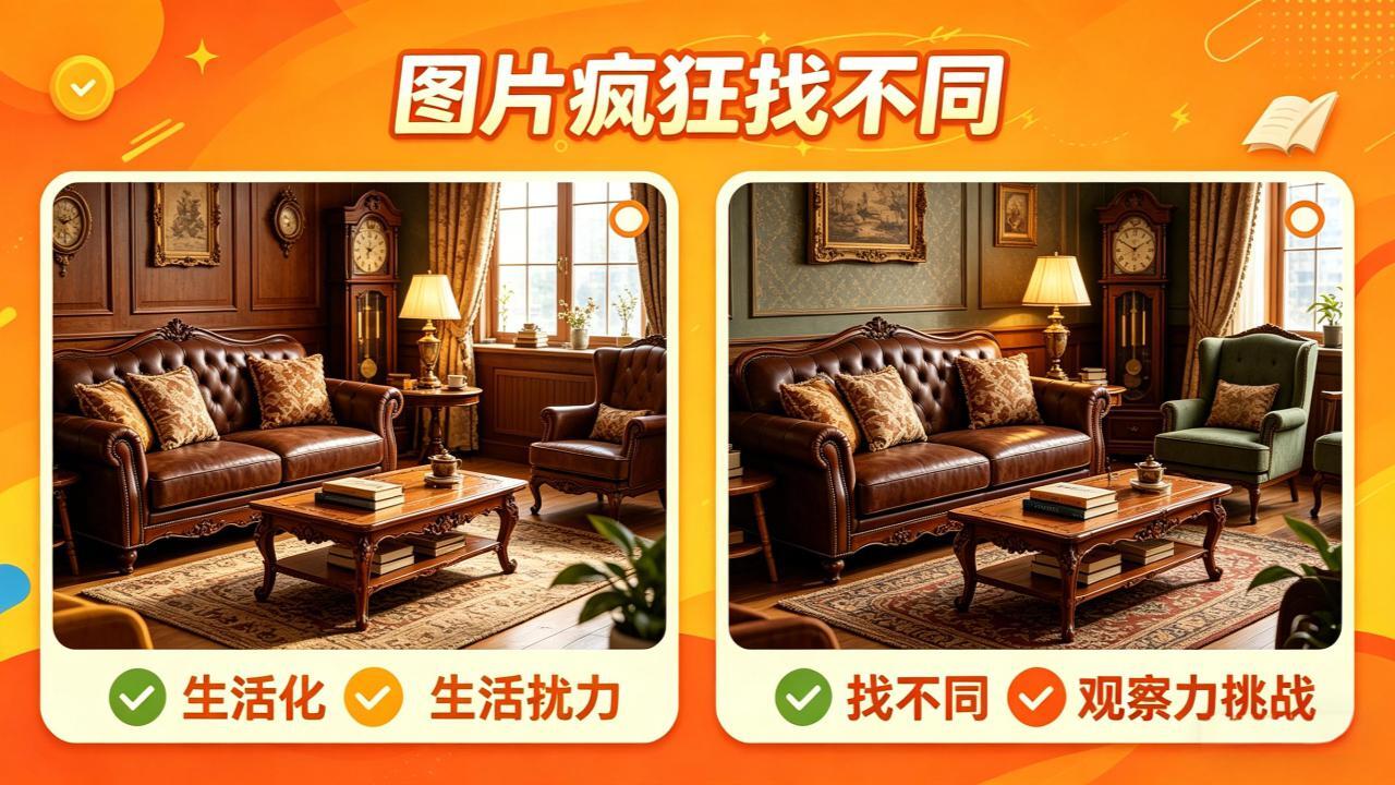 精彩截图-疯狂找不同闯关2026官方新版