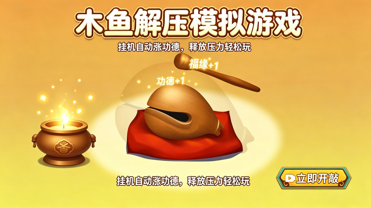 木鱼解压模拟游戏 截图 1