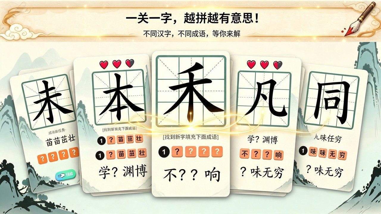 汉字移一笔变新字 截图 3