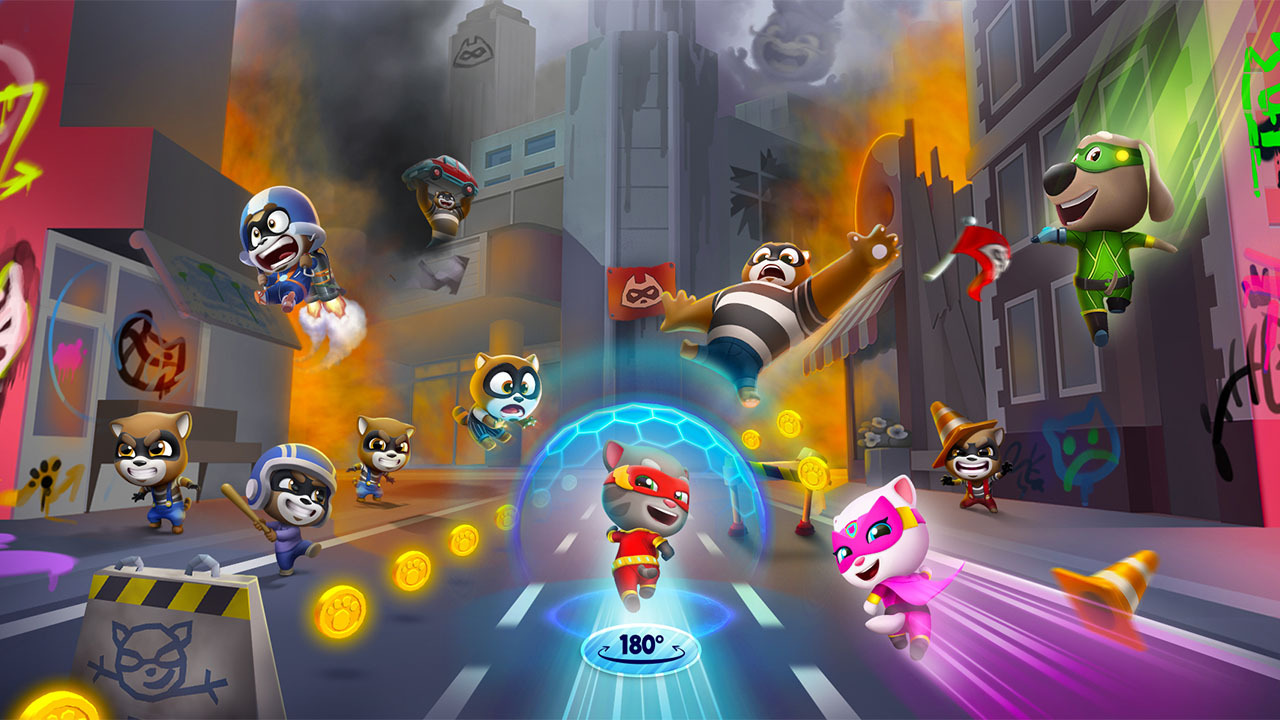 精彩截图-汤姆猫英雄跑酷2026官方新版