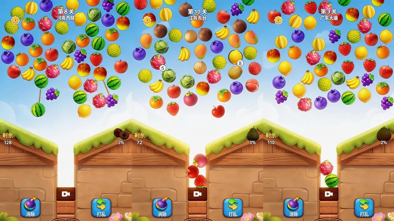 精彩截图-消水果对对碰2026官方新版