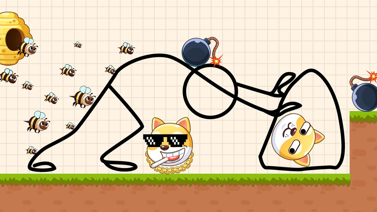 精彩截图-画线救狗头经典版2026官方新版