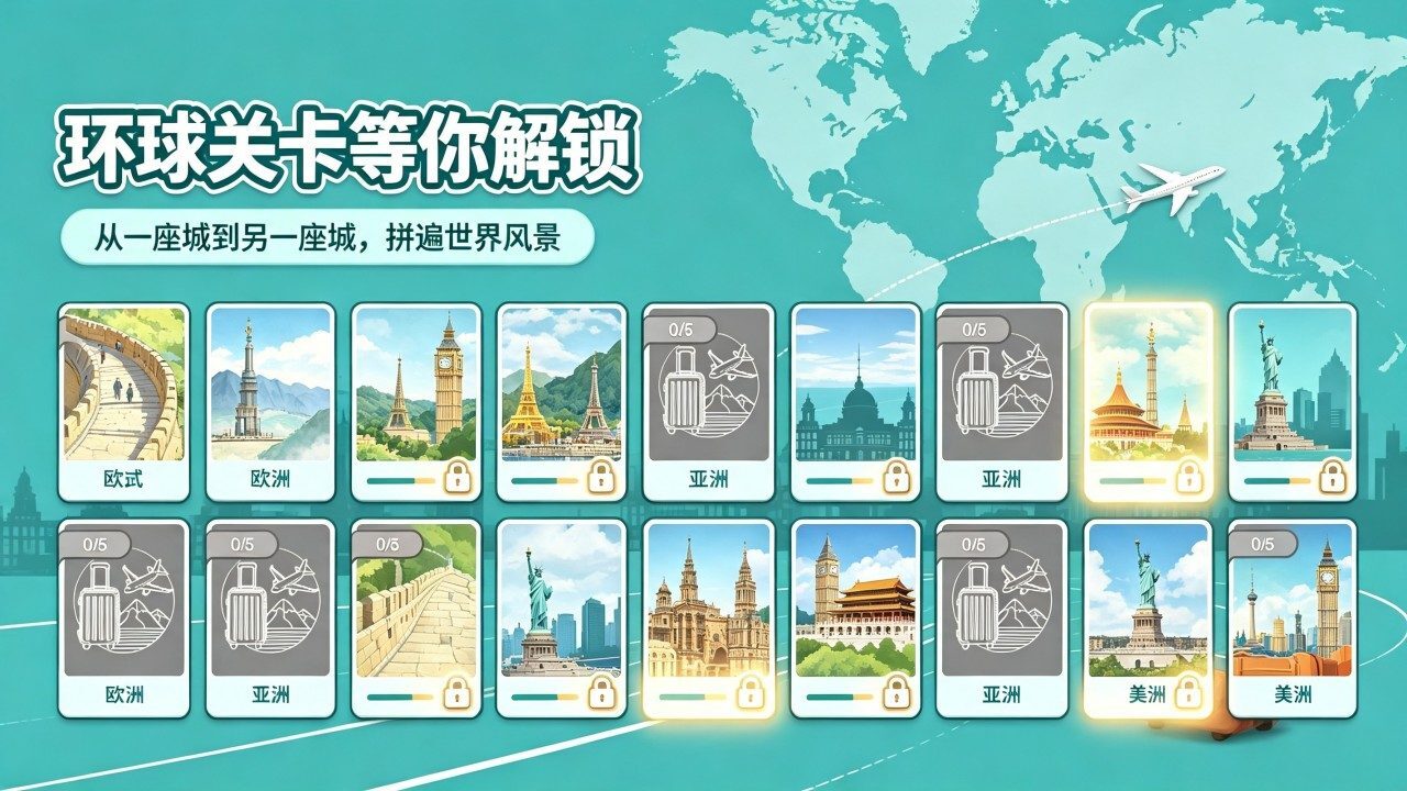 精彩截图-拼图环游世界2026官方新版
