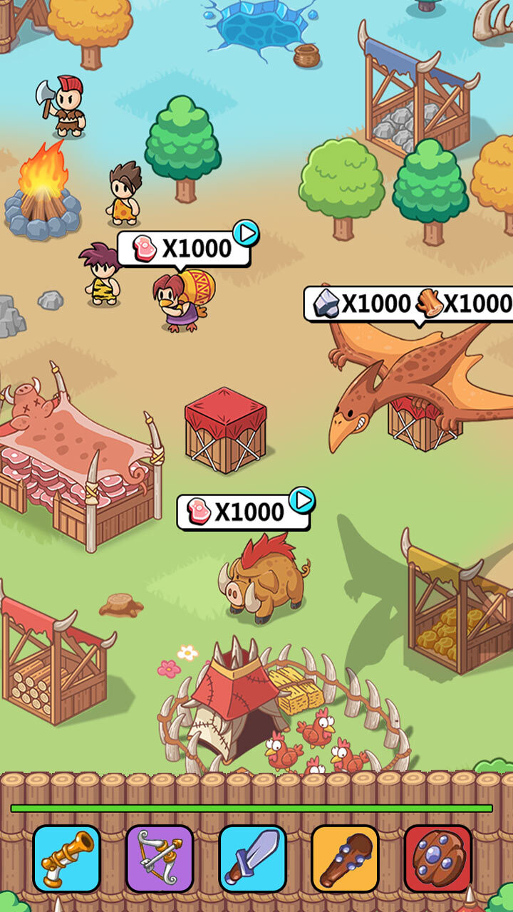 精彩截图-疯狂原始部落2026官方新版