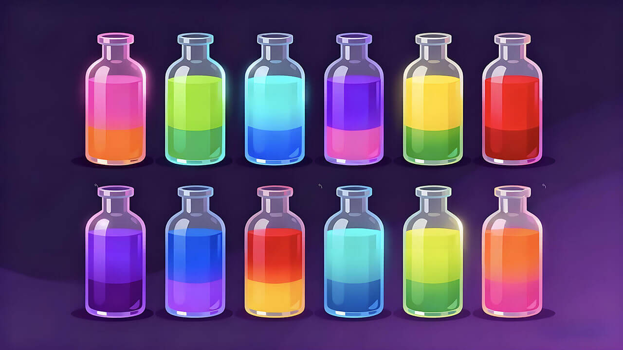 精彩截图-彩色瓶子倒水游戏2026官方新版